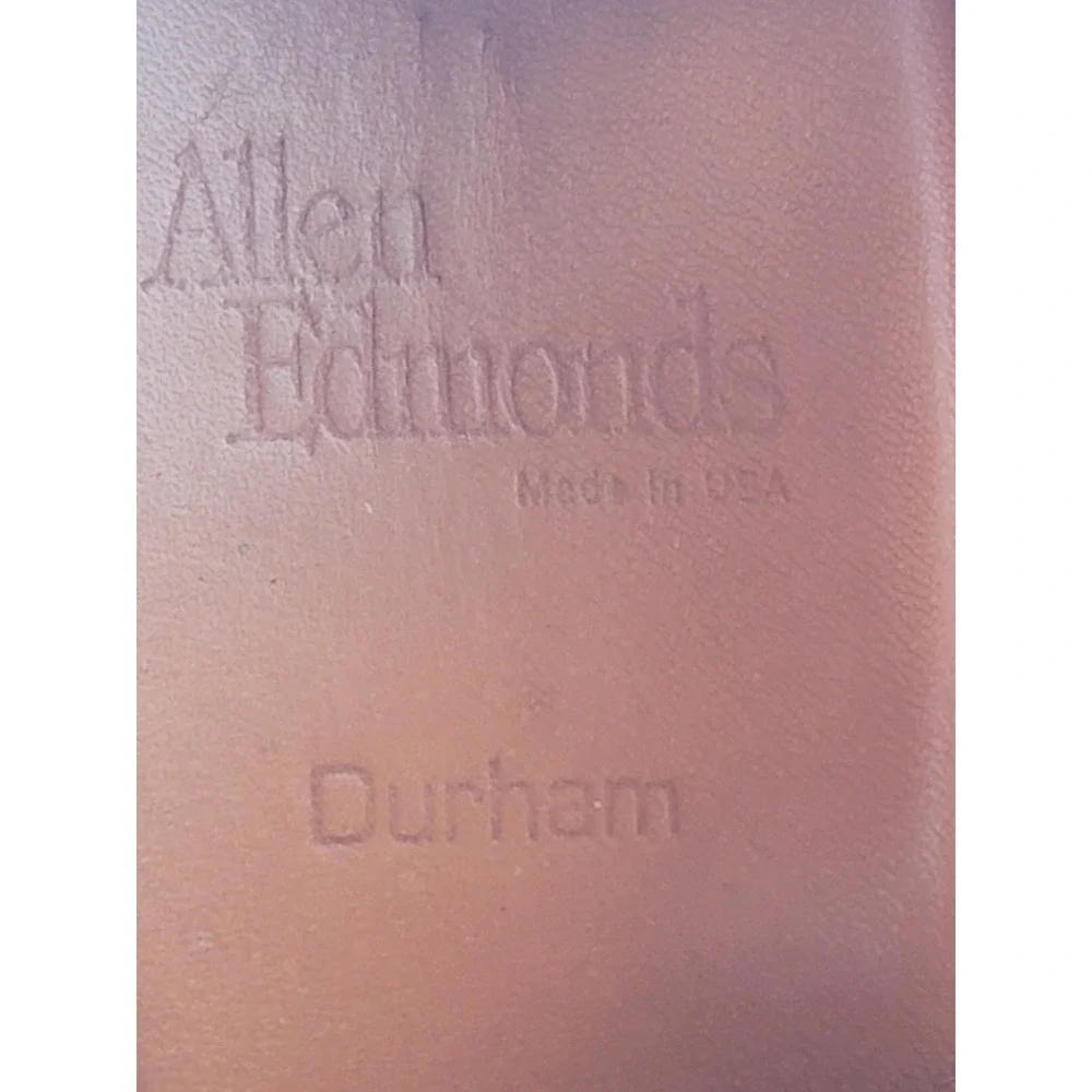 Allen Edmonds Durham Brown Leather Split Toe Derby Shoes Oxfords Mens 9D Office